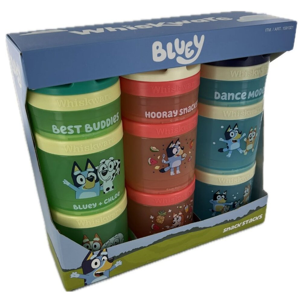 Whiskware Bluey Reusable Snack Container, 3-pack - Picture 3 of 11